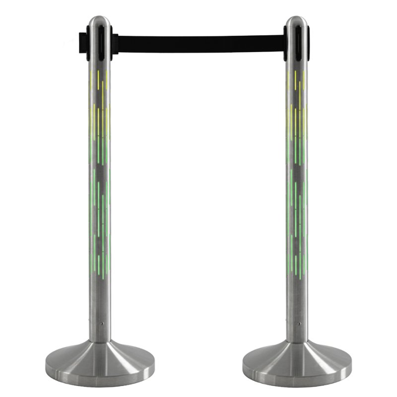 Securit LED-poteau NOVA, chrome, 875 mm, IP54, sans fil